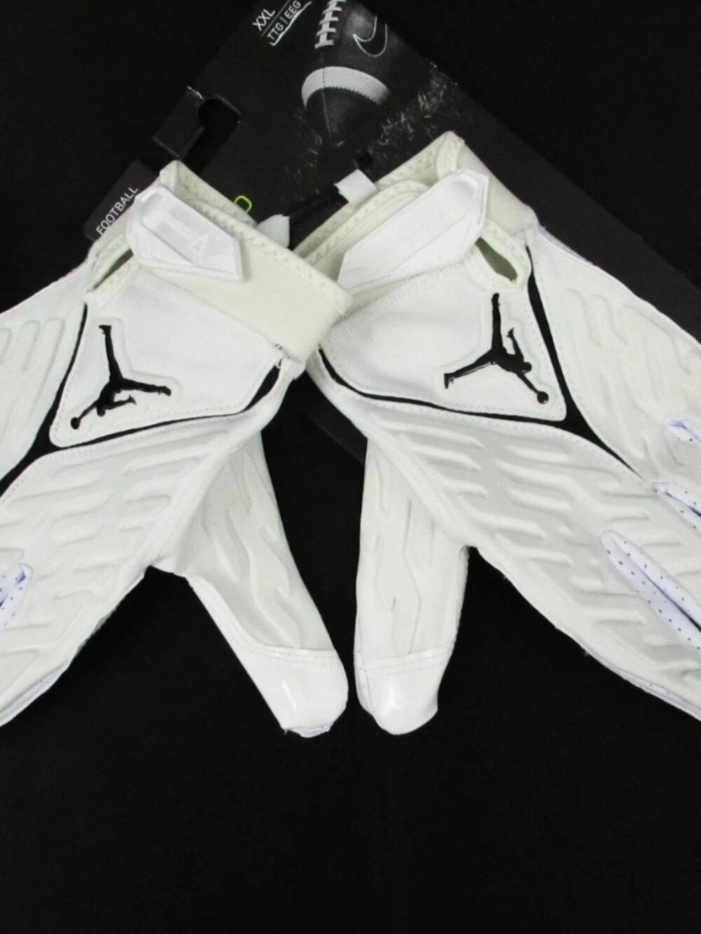 Nike Air Jordan Superbad 6.0 Football Gloves White Black Men Size XL DX4476-102
